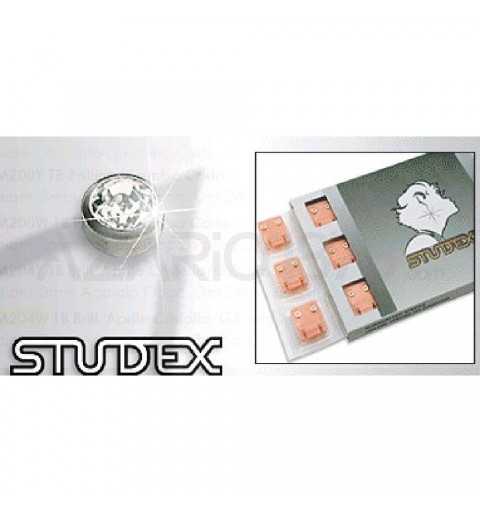 STUDEX PRE-ORECCHINI MINI CON PIETRE BIANCHE ARGENTO M204W Studex