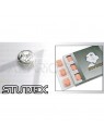 STUDEX PRE-ORECCHINI MINI IN ACCIAIO CON PIETRE BIANCHE M204W Studex