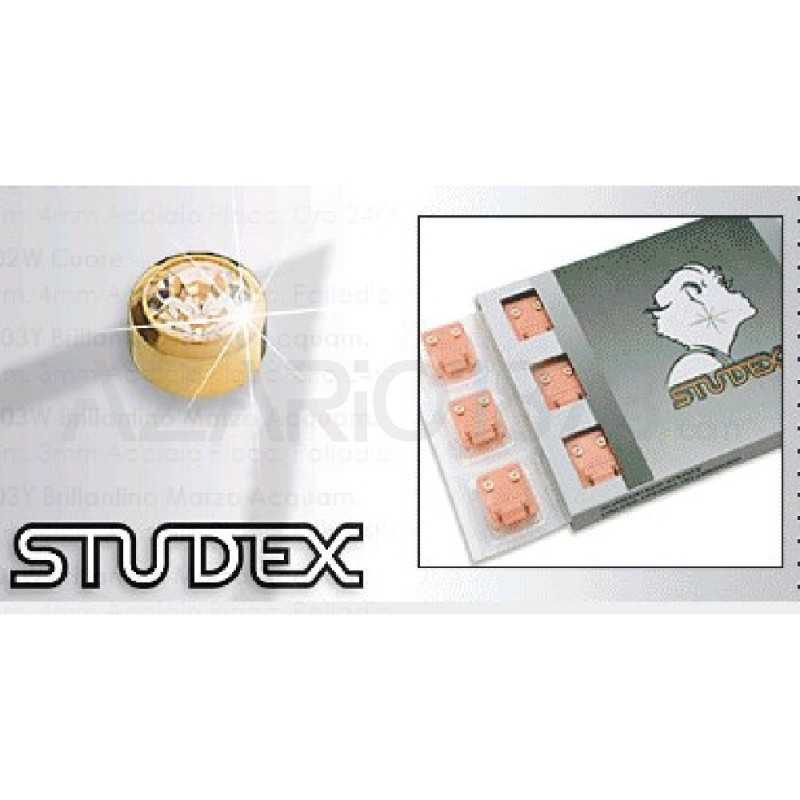 STUDEX PRE-ORECCHINI MINI CON PIETRE BIANCHE ORO M204Y Studex