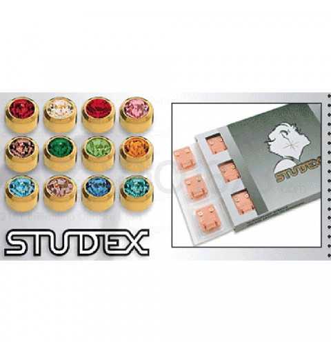 STUDEX PRE-ORECCHINI MINI CON PIETRE COLORATE ORO M213Y Studex