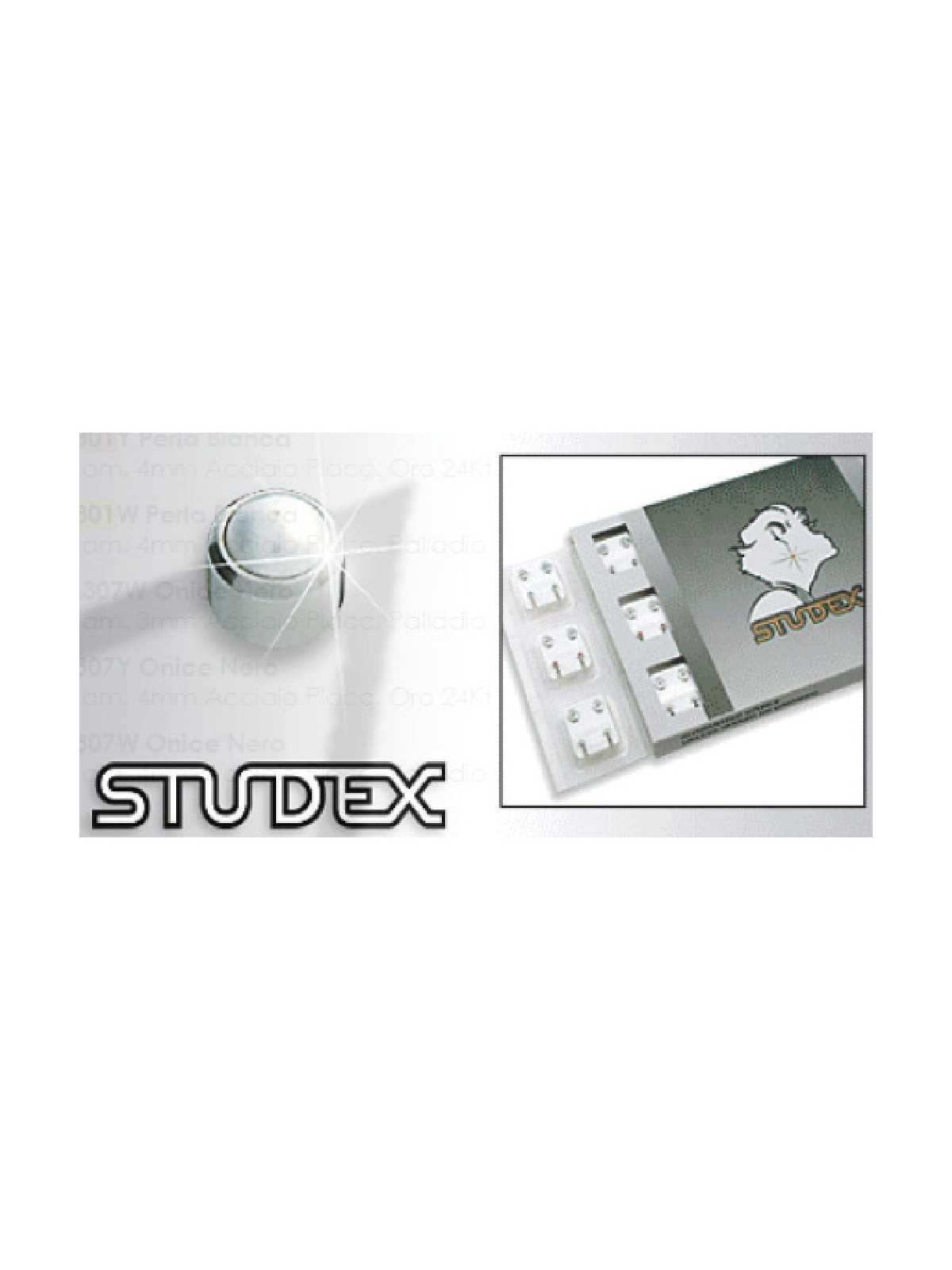 STUDEX PRE-ORECCHINI MINI IN ACCIAIO CON PERLINA M301W Studex