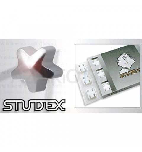 STUDEX PRE-ORECCHINI STANDARD CON STELLE BIANCHE R501W Studex