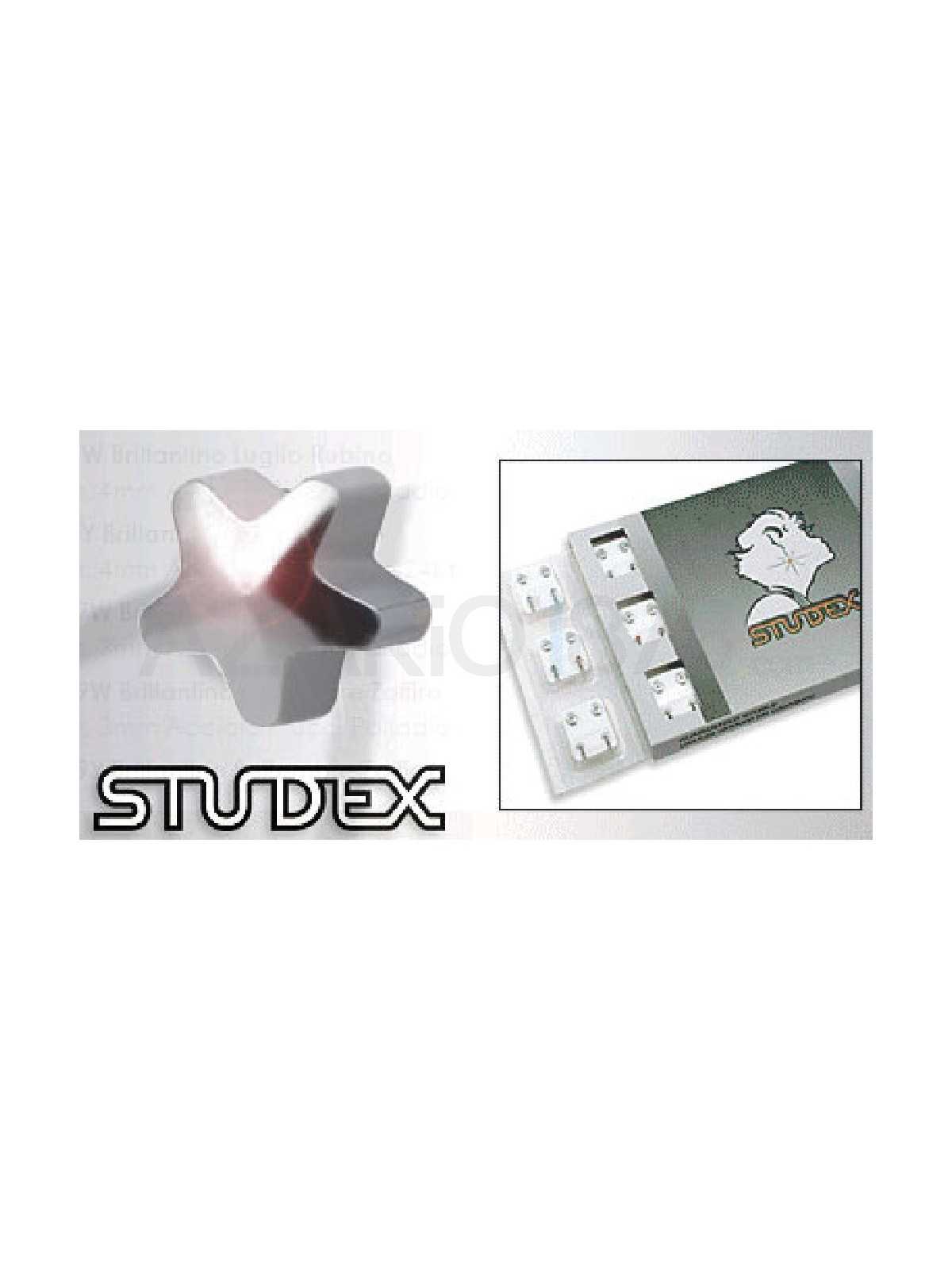 STUDEX PRE-ORECCHINI STANDARD CON STELLE BIANCHE R501W Studex