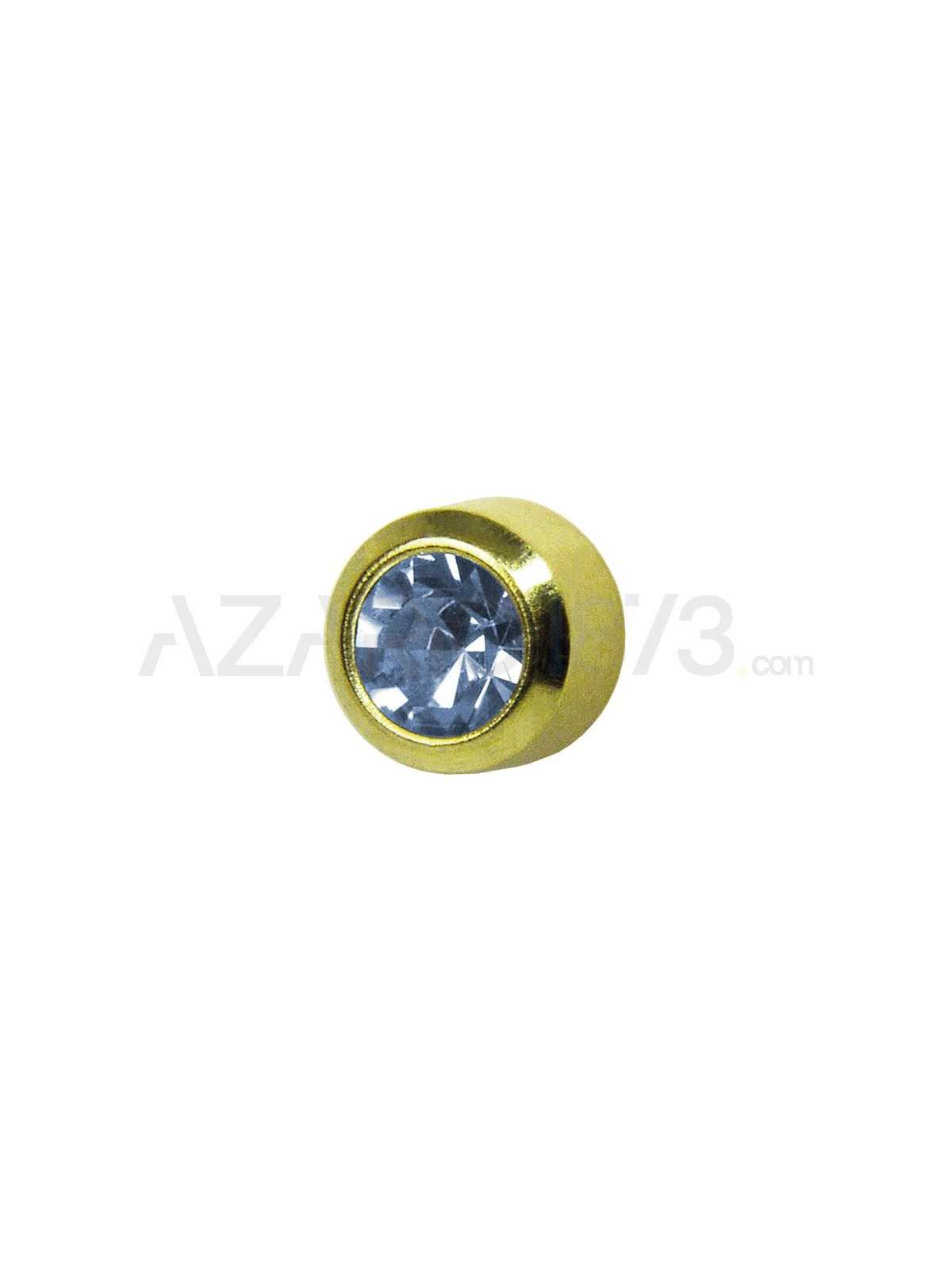 STUDEX PRE-ORECCHINI STANDARD DORATI CON BRILLANTINO ACQUAMARINA R203Y Studex