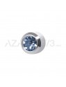STUDEX PRE-ORECCHINI STANDARD IN ACCIAIO CON BRILLANTINO ACQUAMARINO R203W Studex