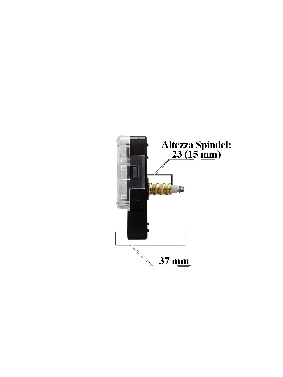 MOVIMENTO TMP PARETE SILENZIOSO 23 MM TMPS-23 Movimenti Tempitalia