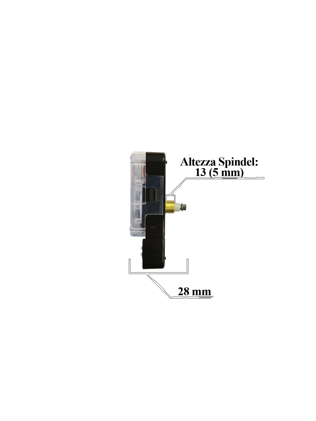 MOVIMENTO TMP PARETE SILENZIOSO 13 MM TMPS-13 Movimenti Tempitalia